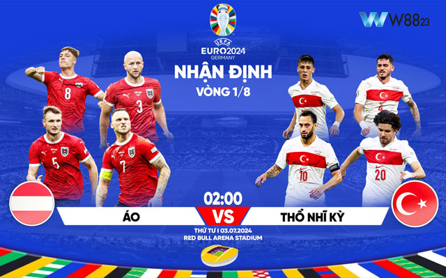 Dự đoán kết quả trận Áo vs Thổ Nhĩ Kỳ tại vòng 16 đội Euro 2024