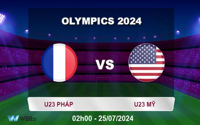 U23 Pháp Vs U23 Mỹ