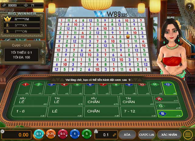 Giao diện game Tambola Tropik KUBET