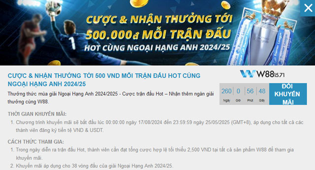 Nhấn vào ô đổi khuyến mãi KUBET